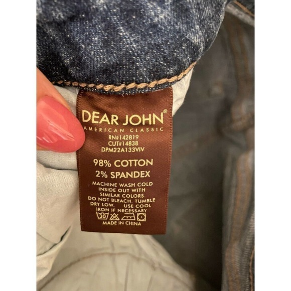 DEAR JOHN Ripped Distressed Straight Leg Ankle Zipper Jeans Women’s Size 27 - Picture 8 of 8